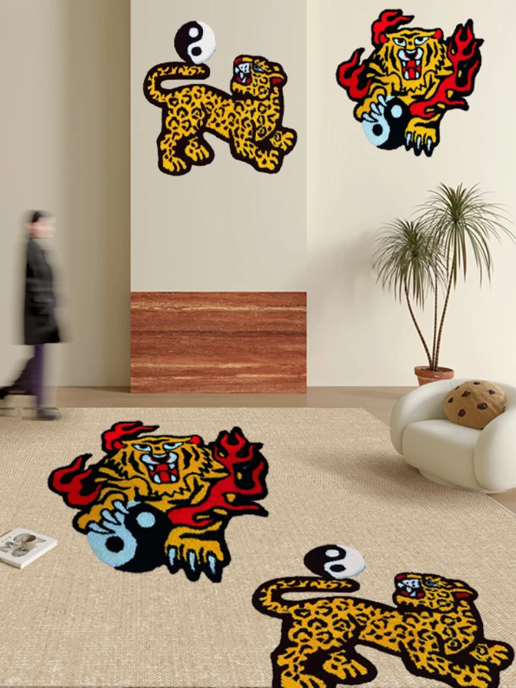 Tappeto Creativo Artistico Tai Chi Tiger Shock Tappeti Luxury Home Living Room Decoration Tappeti Comodi Tappeti Morbidi Per La Camera Da Letto