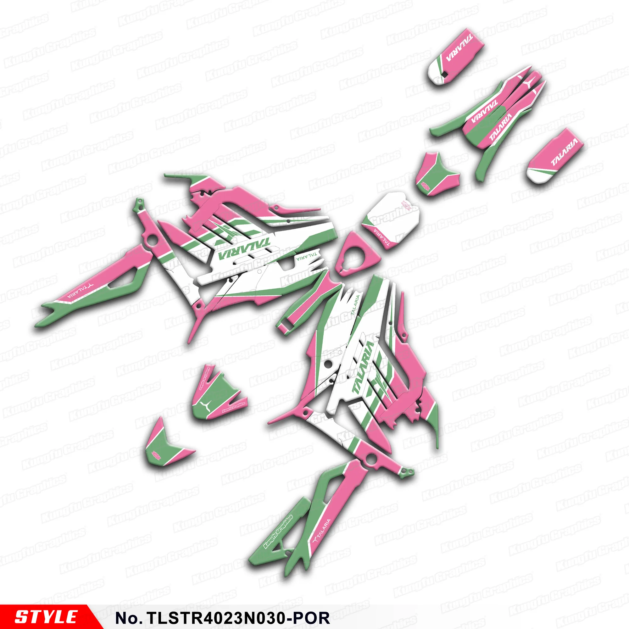 Aftermarket Graphics Waterproof Sticker Decal Kit Per Talaria Sting Mx / Sting R L1E Sx3, Tlstr4023N030-Por