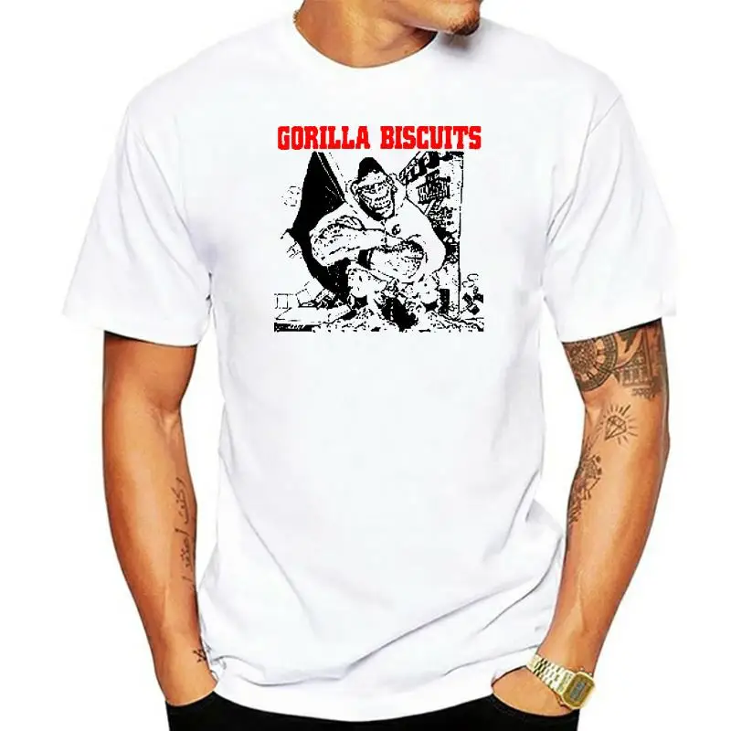 Gorilla Biscuits Enorme Gorilla Hardcore Punk Judge Cro-Mags Maglietta Da Uomo