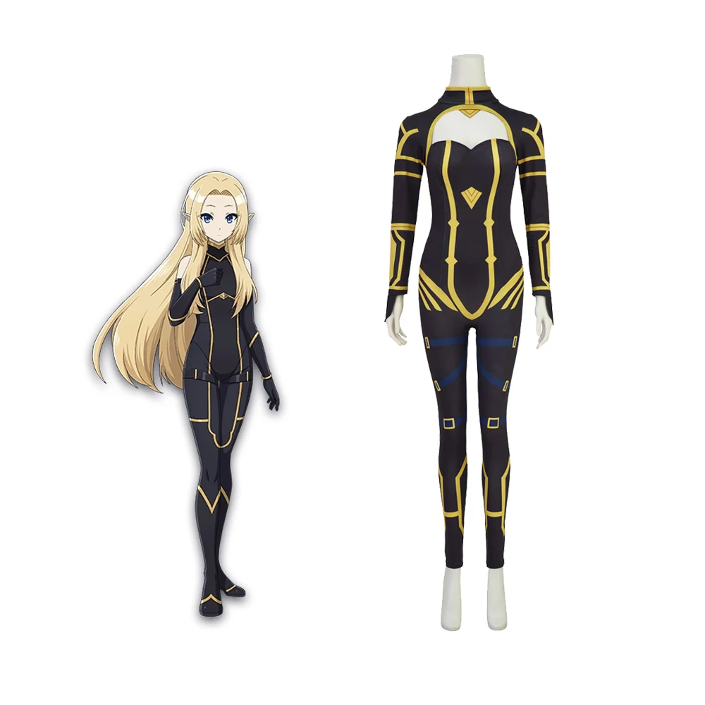 The Eminence In Shadow Alpha Costume Cosplay Tuta Nera Shadow Garden Seven Shadows Halloween Party Suit