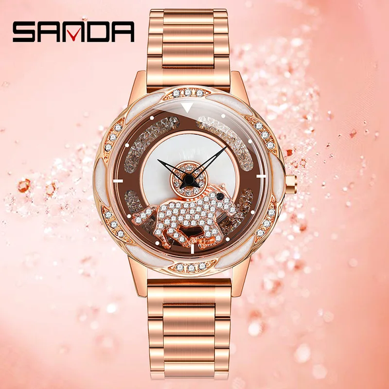 Sanda / Sanda Produttori Orologio Rotante Tendenza Moda Donna Semplice Internet Celebrazione 1024 San Martin Store Luxury