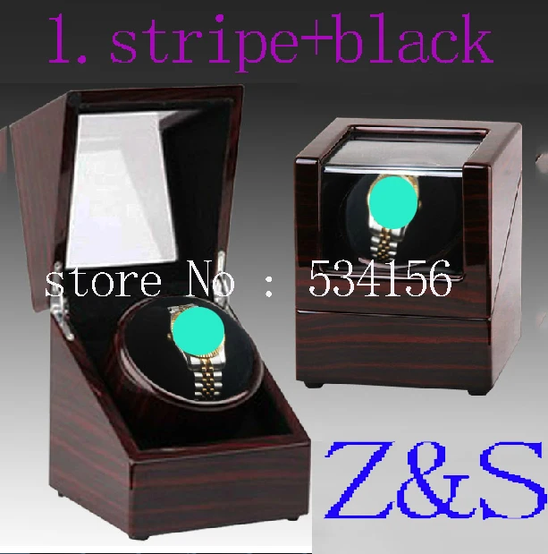 Libero Di Trasporto Di Lusso Rotante Automatico Rotante In Legno Watch Winder Casella Di Visualizzazione Pianoforte Vernice Lucida Watch Winder Grande