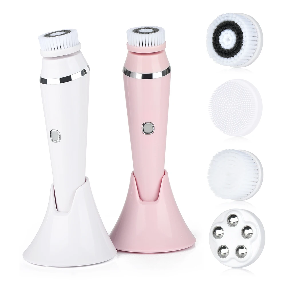 4 In 1 Spazzola Per La Pulizia Del Viso Strumento Per La Pulizia Del Viso Sonico Spazzola Per Il Viso Esfoliante Kit Spa Per Il Viso Macchina Per La B