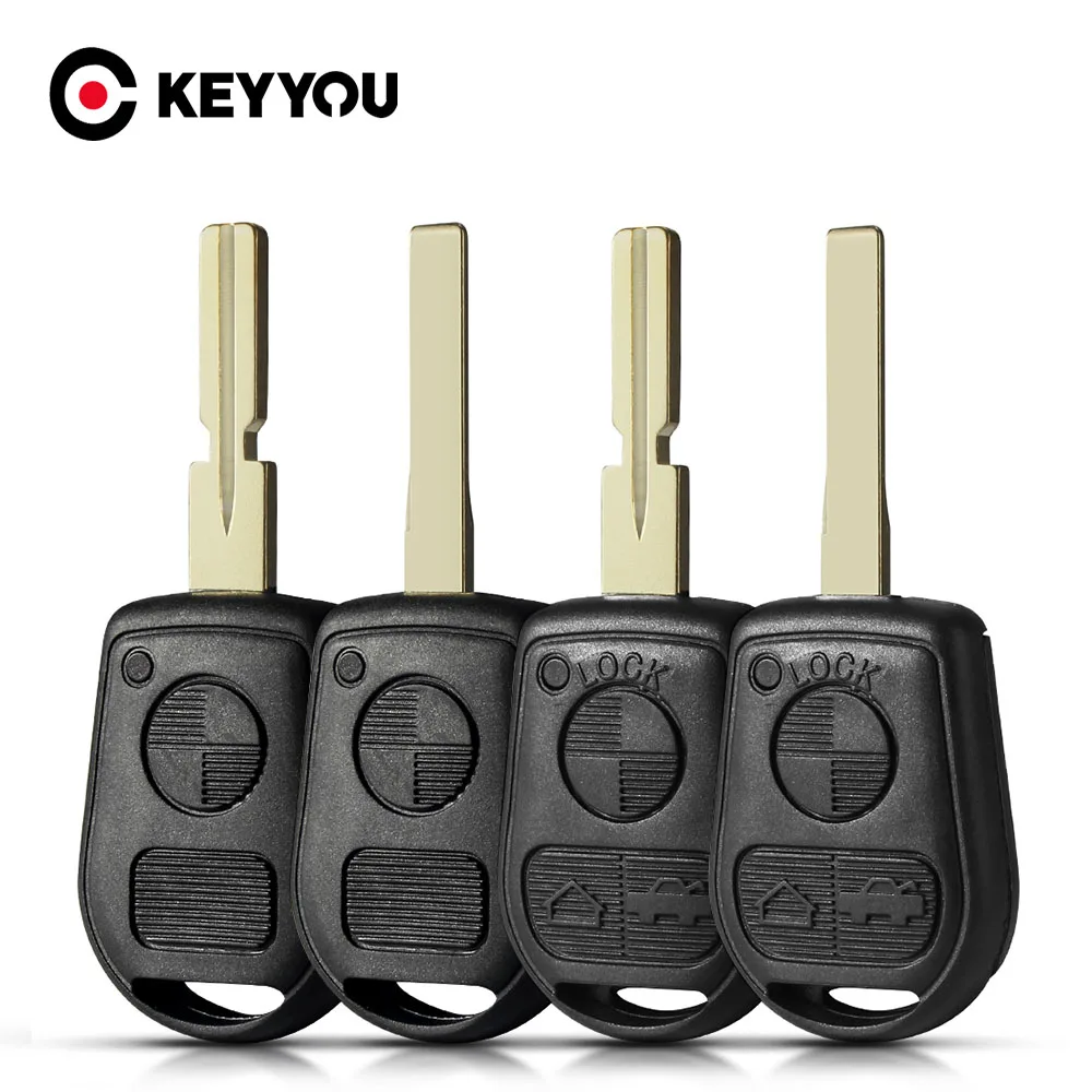 Keyyou Uncut Blade Car Key Remote Key Case Shell Per Bmw E31 E32 E34 E36 E38 E39 E46 Z3