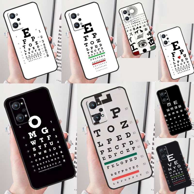Vision Test Chart Per Realme Gt Neo 5 3 2T 3T 9 10 11 Pro Plus C11 C15 C25 C21Y C30 C31 C33 C35 C53 C55 Case