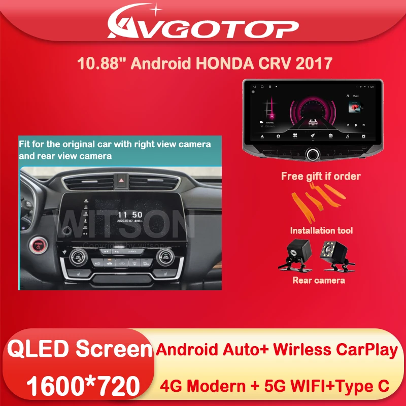 10.88 Android 13 Car Radio Multimedia Per Chevrolet S10/Isuzu D-Max 2013 14 Type-C Ricarica Dsp 4G Sim Card 5G Wifi Carplay Auto