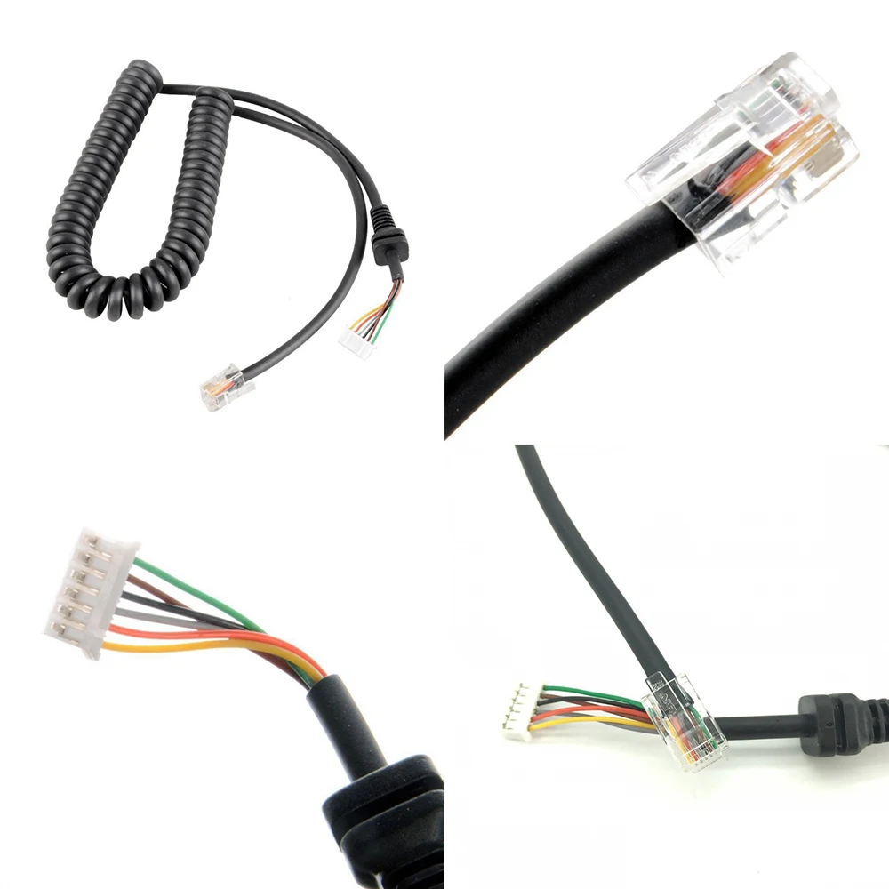 Per Ft-7800 Ft-8800 Ft-8900 Autoradio Mh-42 Mh-48 Altoparlante Mic Cavo Cavo Cavo Per Yaesu Mh-48A6J Mh-42B6J Microfono
