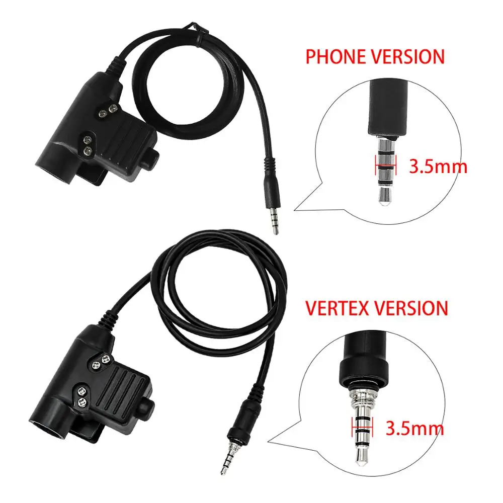 Yaesu Vertex Ptt U94 Ptt È Adatto A Ptt Tattico Militare Di Icom4300 Vx-7R Vx6R Vx7R Ft-270 Cuffia Avricolare Del Walkie-Talkie