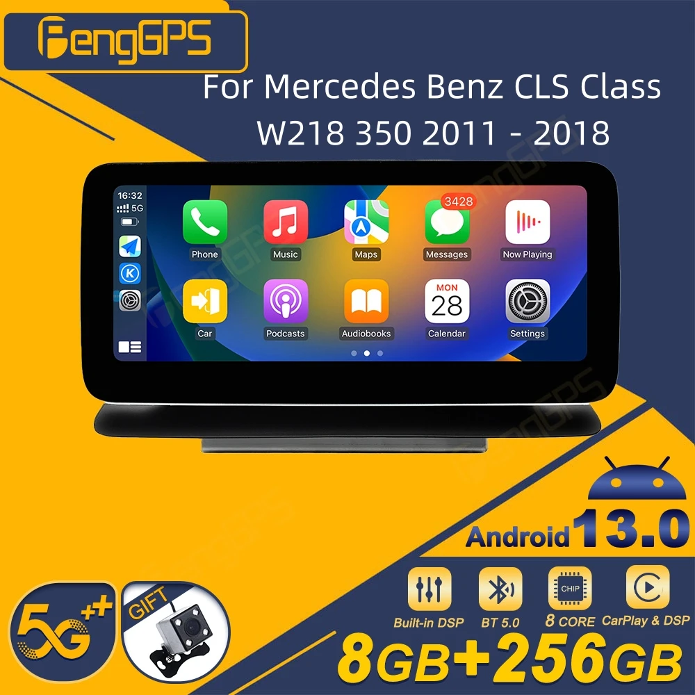 Per Mercedes Benz Classe Cls W218 350 2011 - 2018 Autoradio Android Ricevitore Stereo 2Din Autoradio Lettore Multimediale Gps Navi