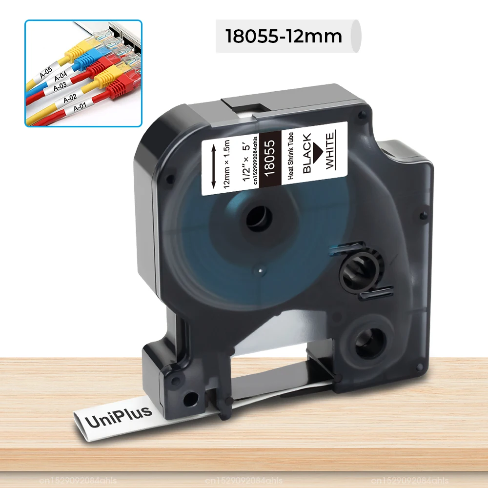 Nastro Termoretraibile Dymo Rhino Compatibile Dymo D1 Tubo Termoretraibile Tubo Termoretraibile Non Adesivo Per Etichettatrice Dymo 4200 5000