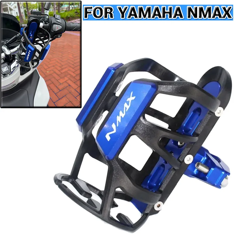 2021 New Beverage Water Bottle Cage Per Yamaha Nmax125 Nmax 125 Cnc Alluminio Water Drink Cup Holder Mount Accessori Per Moto
