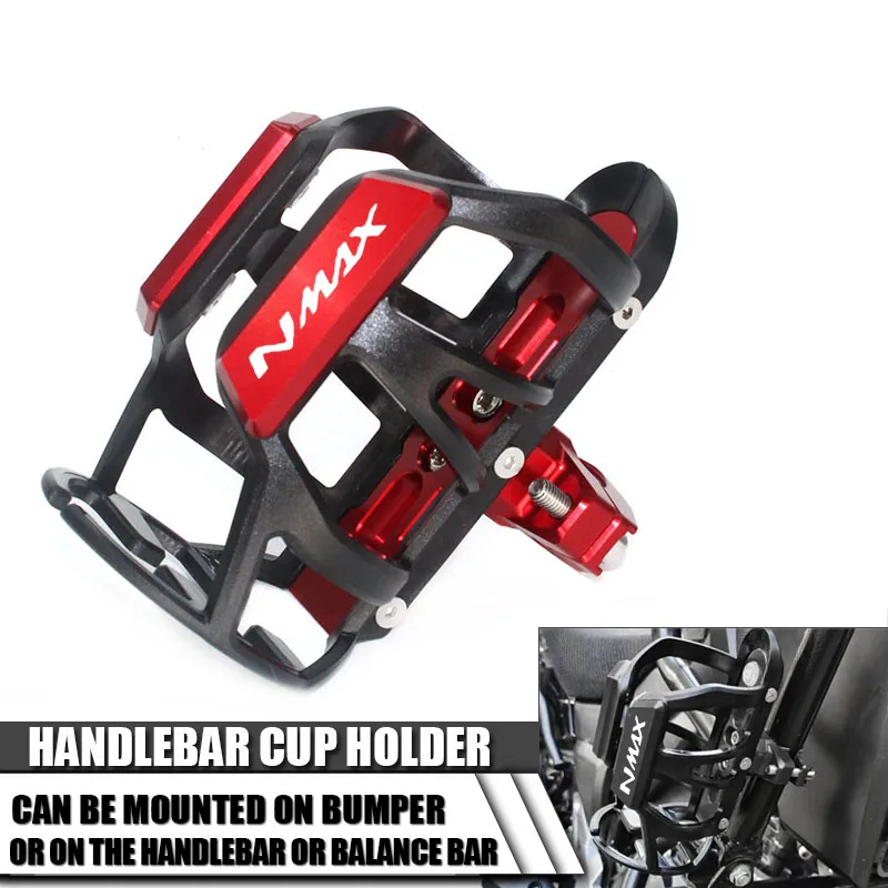 2021 New Beverage Water Bottle Cage Per Yamaha Nmax125 Nmax 125 Cnc Alluminio Water Drink Cup Holder Mount Accessori Per Moto