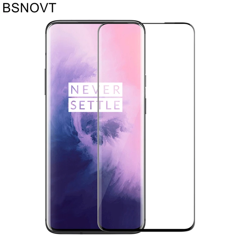 1Pcs Protezione Dello Schermo Per Oneplus 7 Pro Vetro 3D Bordo Curvo Vetro Temperato Per Oneplus 7 Pro Vetro Oneplus 7 Pro Senza Soluzione Di Continui