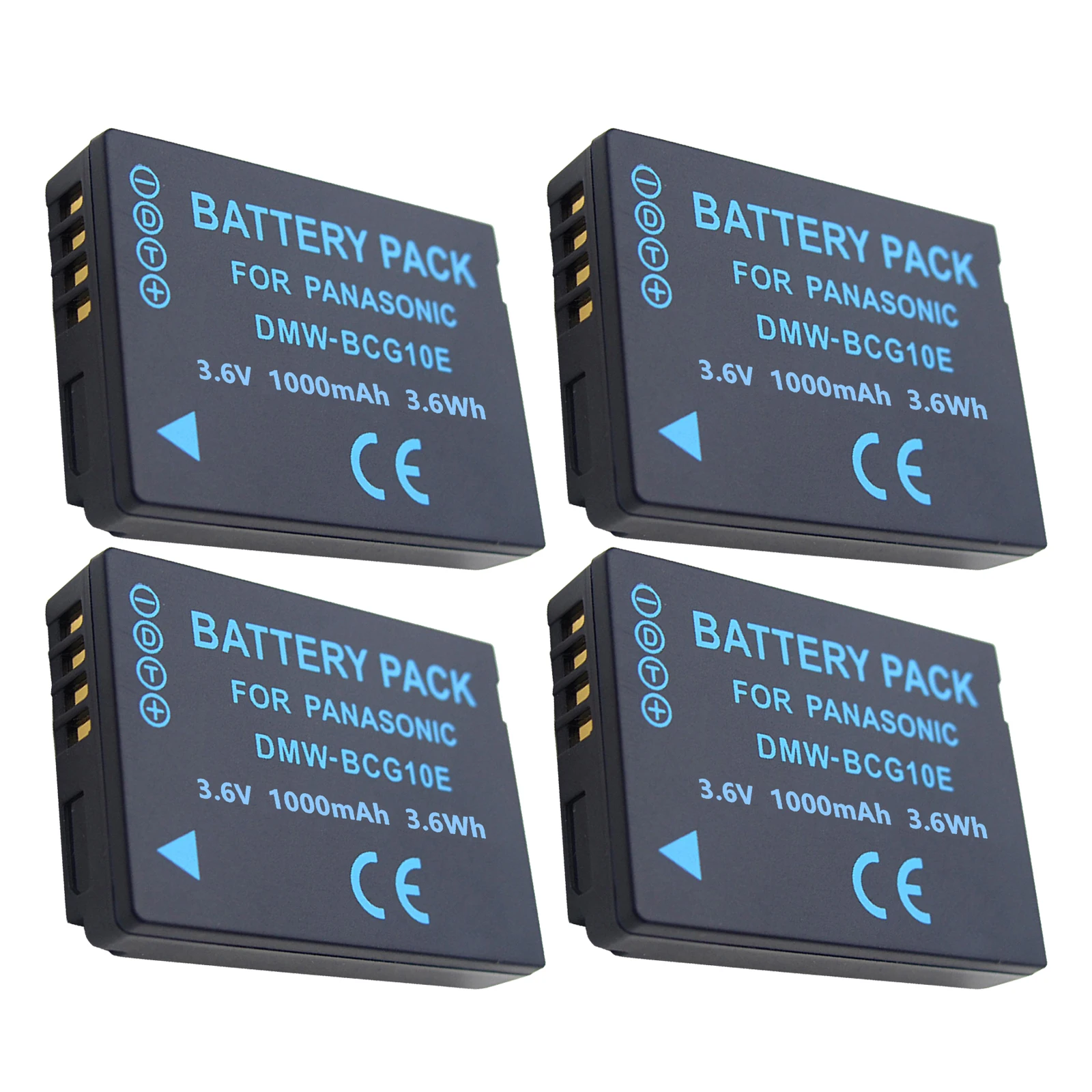 Batteria 1000Mah Dmw-Bcg10E Bcg10 Bcg10E Per Panasonic Lumix Dmc-Tz7 Dmc-Tz8 Dmc-Tz10 Dmc-Tz18 Dmc-3D1