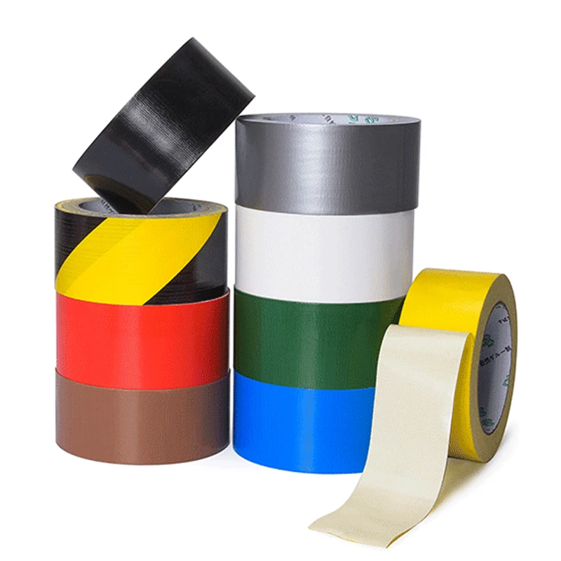 Multi-Color Cloth Base Tape Cloth Duct Tape Carpet Floor Waterproof Tapes High Viscosity Adhesive Tape Multicolor Diy Decoration