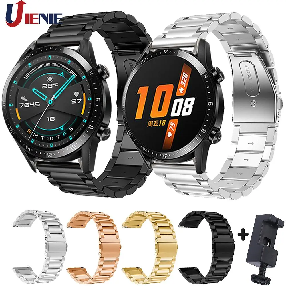 In Acciaio Inox Watch Band Per Huawei Orologio Gt2 Gt 42 Millimetri 46 Millimetri Cinghia Samsung Galaxy 46 Mm/Gear S3 Frontier/Amazfit Gts Braccialet