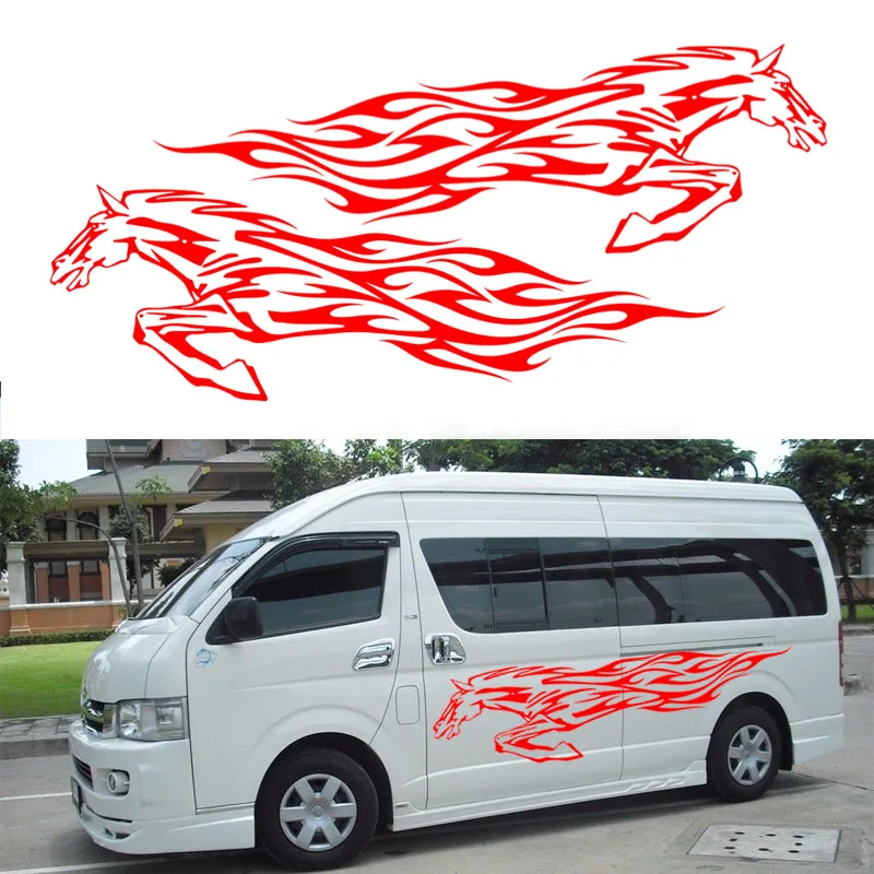 New Fine Galloping Horse Courthly Pioneer Car Sticker Per Camper Camper Van Rv Trailer Kk Vinyl Decal Car Styling Jdm