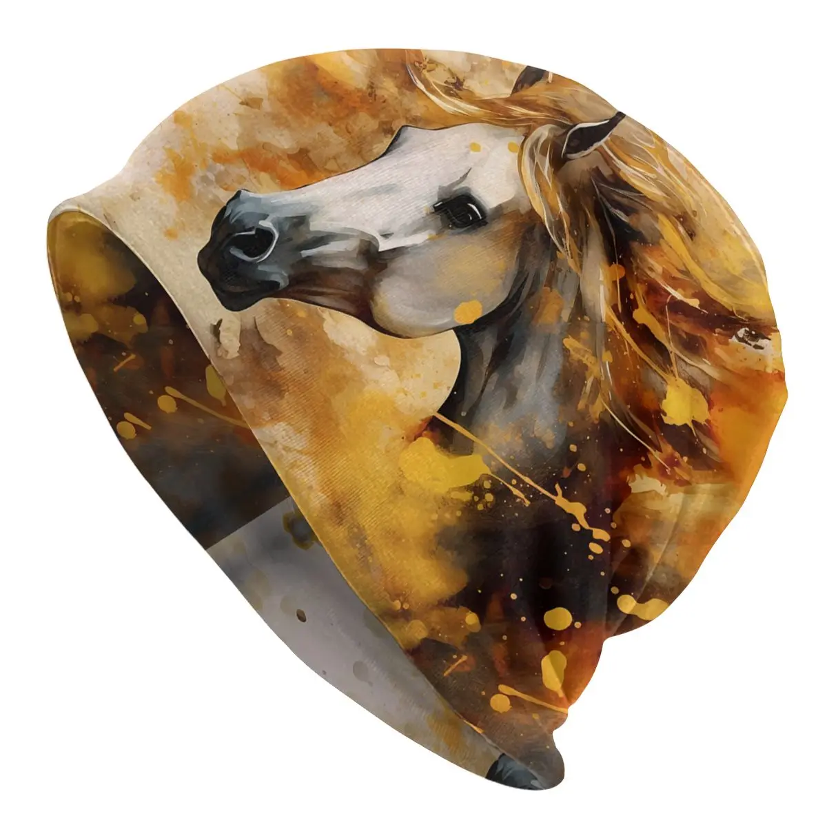 Cavalli Al Galoppo Sport Cappelli Sottili Fire Horse Bonnet Berretti Skullies Di Alta Qualità