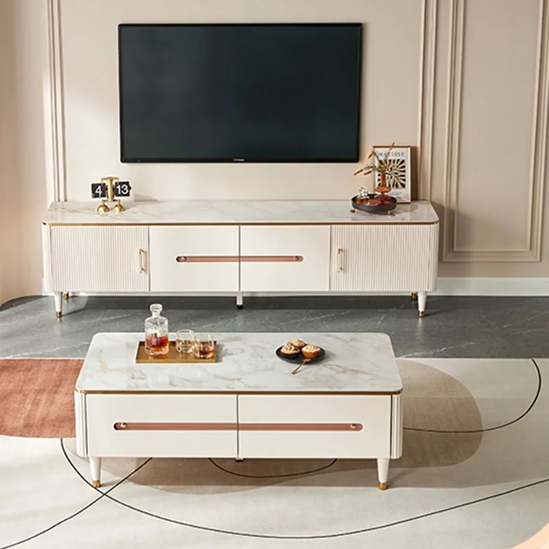 Mobile Luxury Tv Stand Console Camera Da Letto Altoparlante Retro Comò Tv Stand Intrattenimento Mueble Para Televisor Mobili Per Camera Da Letto