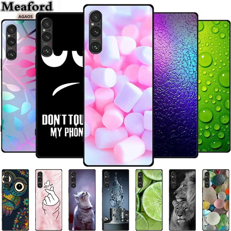 Per Sony Xperia 1 V 5G Custodia Fashion Silicone Tpu Cover Per Telefono Custodie Per Sony Xperia1 V 5G Funda Colorful Protector Para Bumper