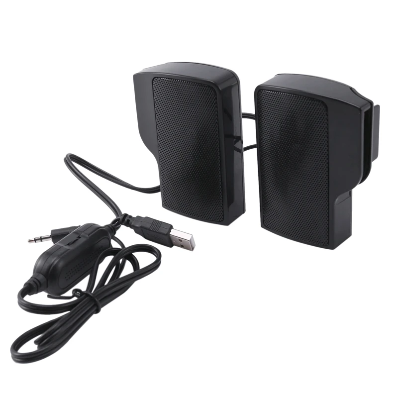 Rise-Clip On Altoparlante Usb Per Notebook Laptop Pc Desktop Tablet Altoparlante Stereo Cablato Soundbar Controller Di Linea