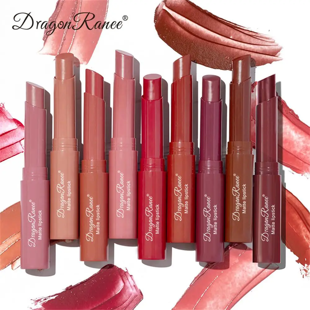 Dragon Ranee American Lipstick Crayon Matte Moisturizing Lipstick Pen Nude Brown Lipstick Pastello Cremoso A Lunga Durata