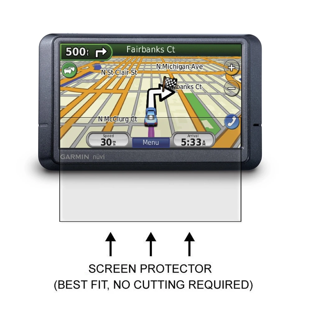 3 * Clear Lcd Pellicola Pet Anti-Graffio Protezione Dello Schermo Della Copertura Per Garmin Nuvi 255 W 255Wt 265 W 265Wt Gps Dell'Aviazione