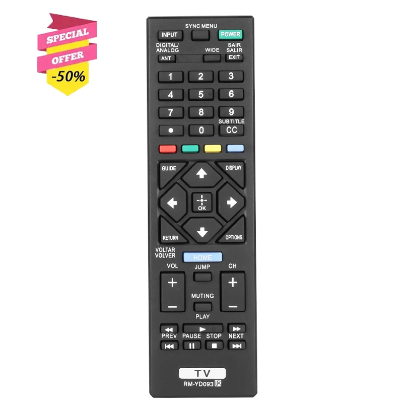 Rm-Yd093 Telecomando Per Sony Tv Kdl-24R400A Kdl-24R405A Kdl-32R304B Kdl-32R400A Kdl-39R475A Kdl-40R354B Kdl-42R475A
