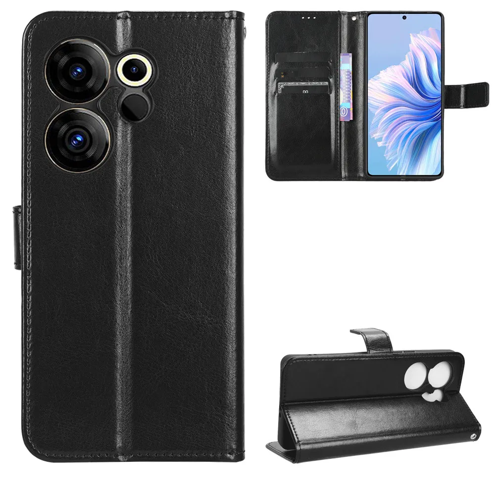 Per Tecno Camon 20 Premier 5G Custodia Luxury Flip Pu Leather Wallet Lanyard Stand Case Per Tecno Camon 20 Premier 5G Phone Bags