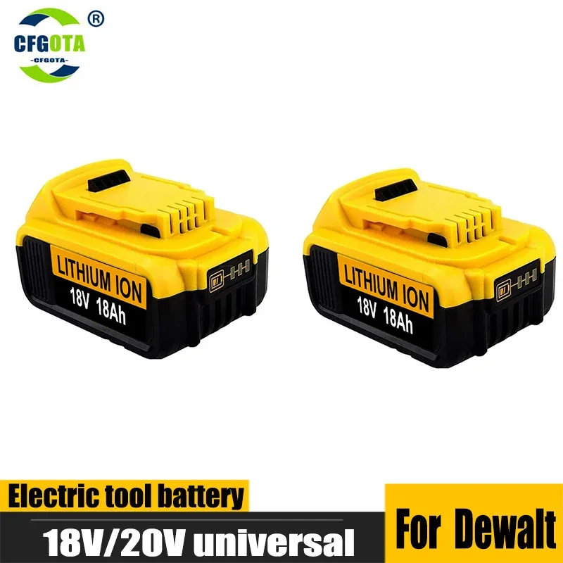 2 Pz 100% Batteria Originale Per Dewalt 20 V18.Ah Batteria Ricaricabile Per Utensili Elettrici Con Caricabatterie Cella Al Litio Dcb205 Dcb204-2 Dcb20