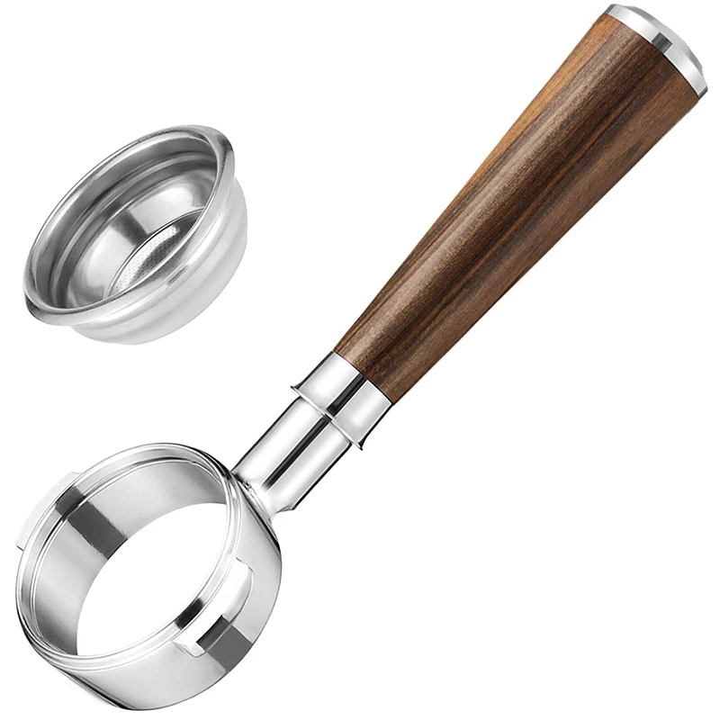 58 Millimetri Senza Fondo Portafilter Compatibile Con Expobar, Rocket, Rancilio, Faema E Wega Con 1 Tazza Di Filtro A Cestello Incluso