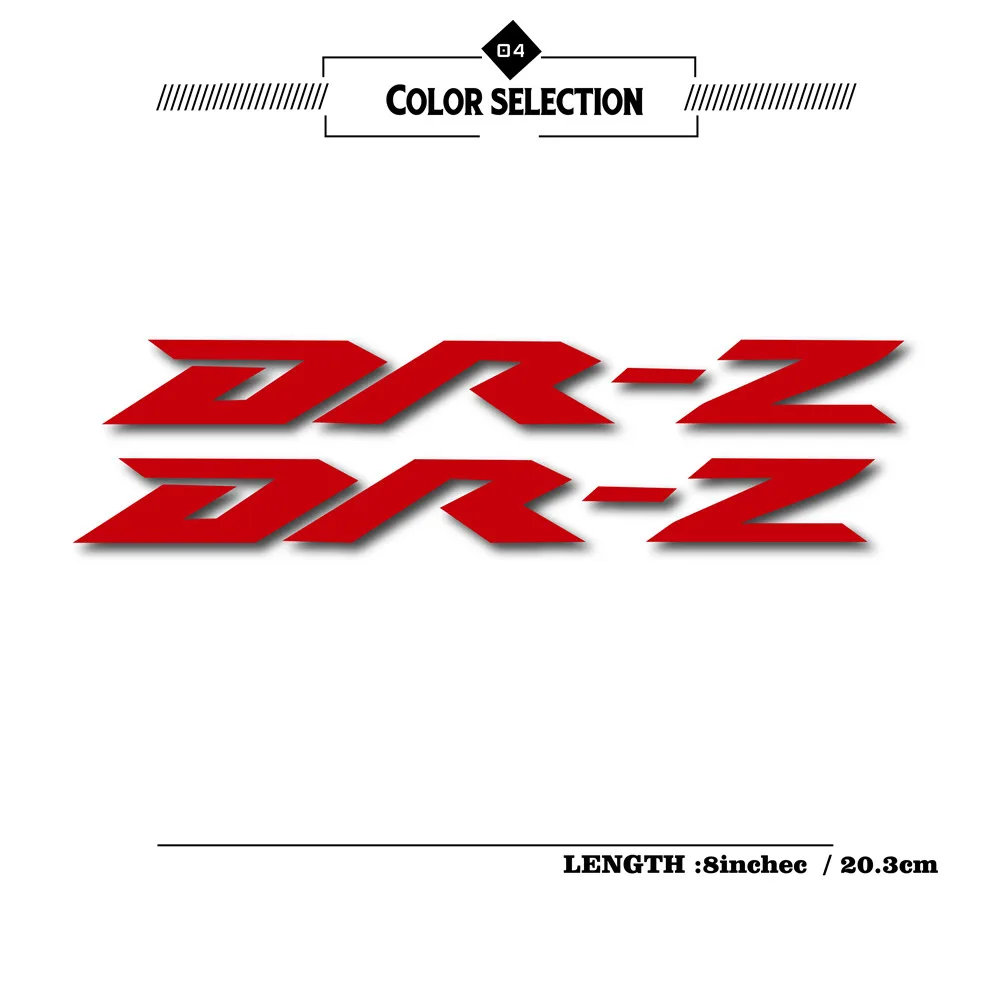 Nuovo Moto Rcycle Bicicletta Serbatoio Carburante Adesivo Ruota Casco Moto Impermeabile Logo Riflettente Per Suzuki Drz Dr-Z Dr Z Dr-Z