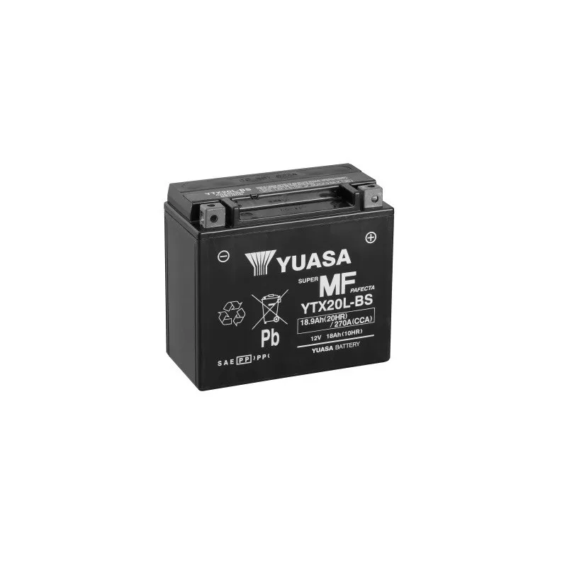 Yuasa Ytx20L-Bs Batteria Esente Da Manutenzione