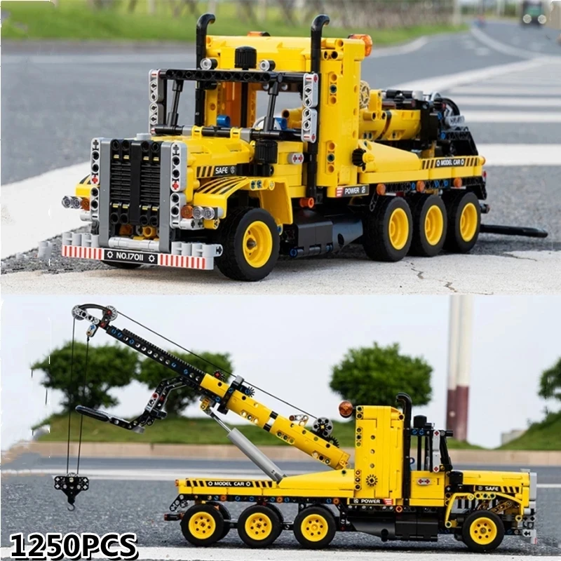 Mold King Technical Heavy-Duty Tow Truck Building Blocks City Engineering Vehicle Car Bricks Toys For Kid Regali Di Compleanno Moc