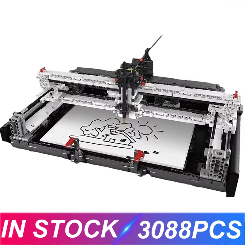 Mold King 13181 Technical Building Block Moc App Programmazione Plotter Model Assembly Stem Brick Toys Regalo Di Natale Per Bambini