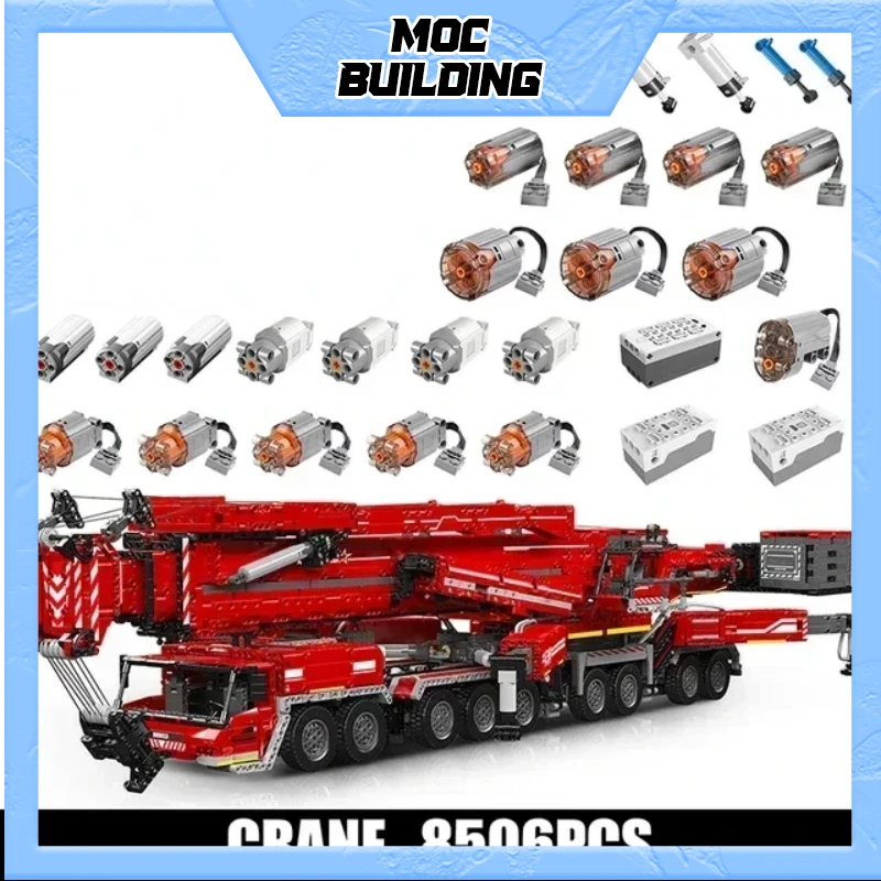 Mold King 17008 Technical Car Toys Motorizzato Ltm 11200 Crane Truck Building Block Assembly Model Brick Kid Regali Di Natale