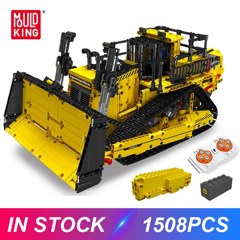Mold King 15071 Moc Technical Truck Rc Bulldozer Model Building Blocks Mattoni Puzzle Toy Regali Di Natale