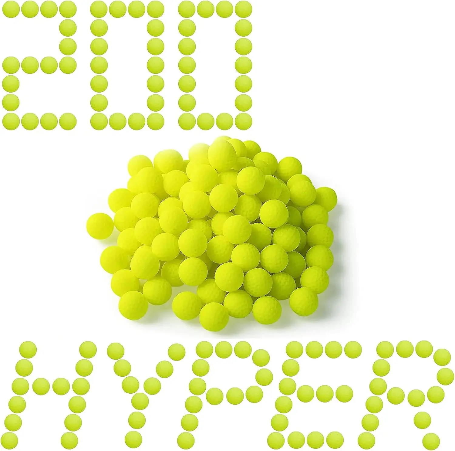 200 Rounds Refill Balls Ammo Per Nerf Hyper Blaster Series Stock Up Hyper Games