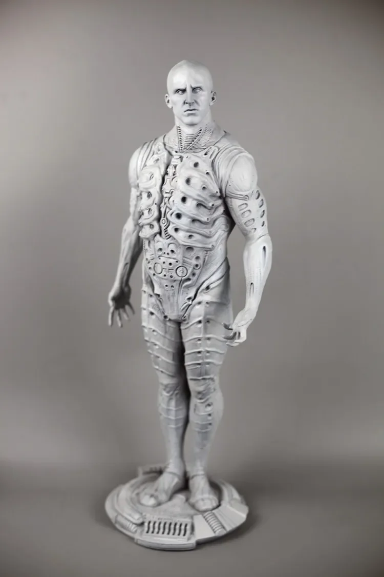 [Funny] Large Size 56Cm Alien Prometheus Engineer Outer Space Knight Resin Model Action Figures Statue Collection Artigianato Regalo
