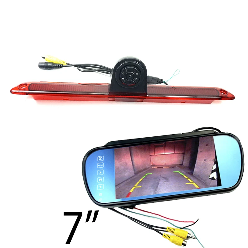 Telecamera Posteriore Con Luce Freno Hd Per Mercedes Benz W906 Sprinter Volkswagen Crafter 2007-2019 Dodge Reverse Camera E Monitor