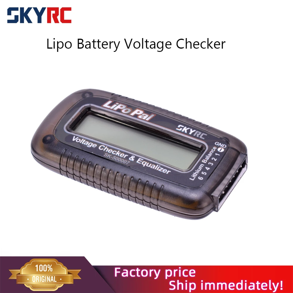Skyrc Lipopal Battery Checker 2-6S Lipo Battery Voltage Checker Equilizer Capacità Display Indicatore Di Tensione Bilanciamento Di Tensione