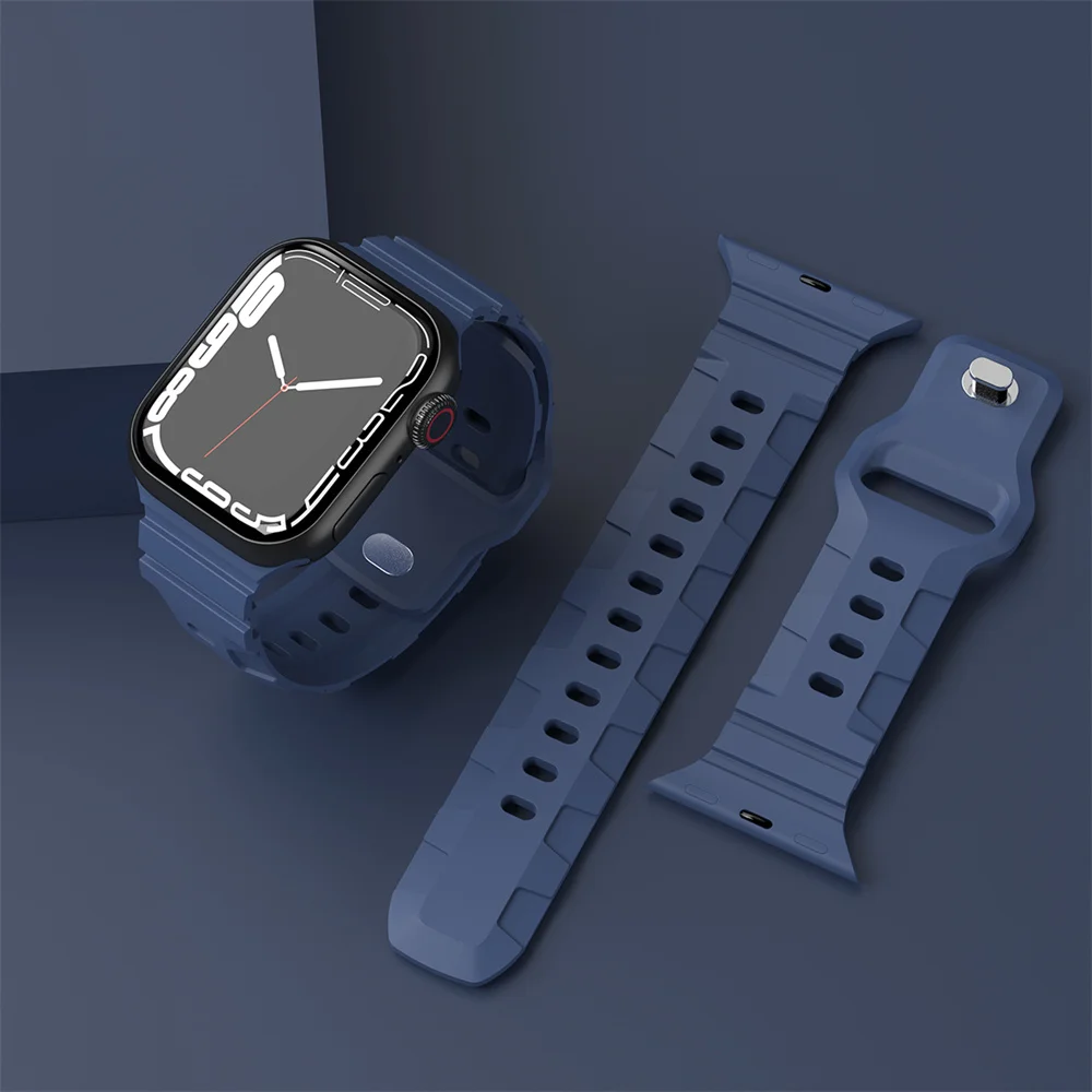 Cinturino In Silicone Per Iwatch Series 1 2 3 4 5 6 7/Iwatch Se Apple Smart Watch Sport Watch Band Uomo Donna Bracciale Per Apple Iwatch