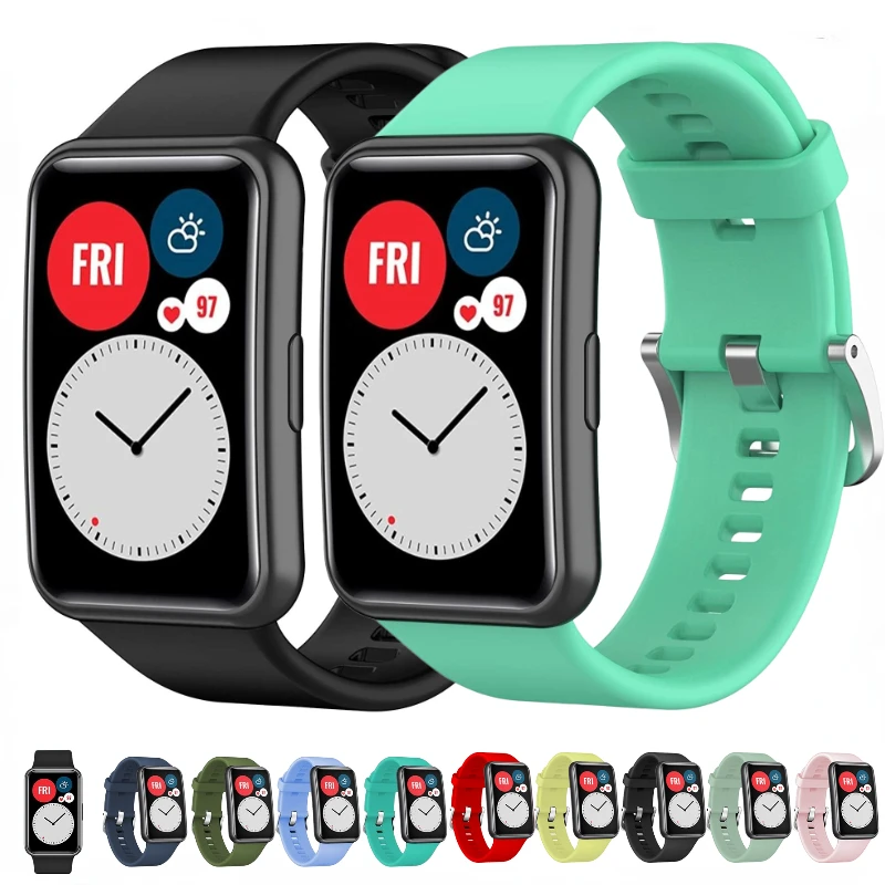 Cinturino In Silicone Per Huawei Watch Fit Cinturino Di Ricambio Morbido Originale Cinturino Per Orologio Huawei Fit Cinturino Huawei Watch Fit New Be