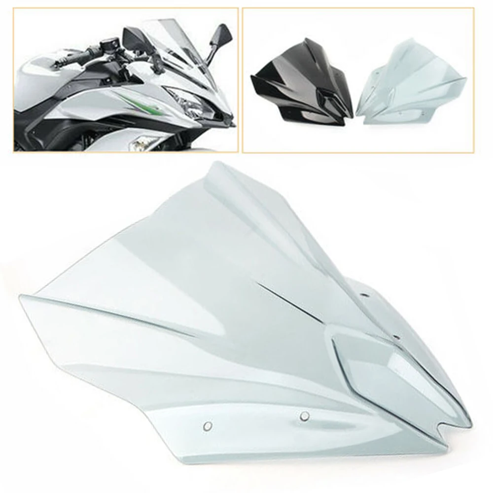 Motorcycle Windscreen Windshield Airflow Viser Deflectors Wind Screen Accessories For Kawasaki Ninja 650 2019 2018 2017