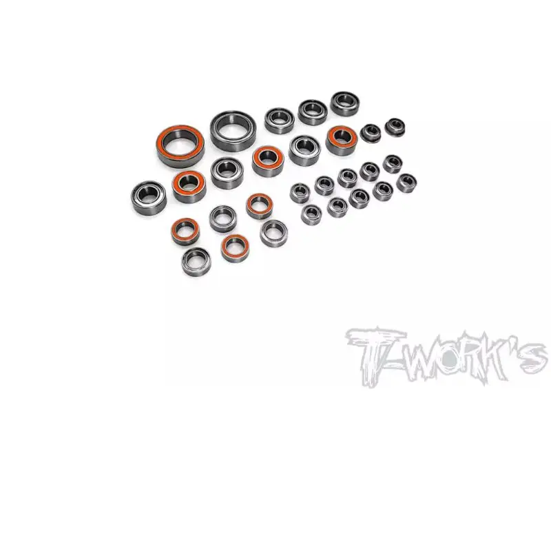 Originale T Works Bbs-X3Gtxe Set Di Cuscinetti A Sfera Di Precisione (Per Hong Nor X3 Gtx E ) 26 Pezzi. Professionale Rc Parte
