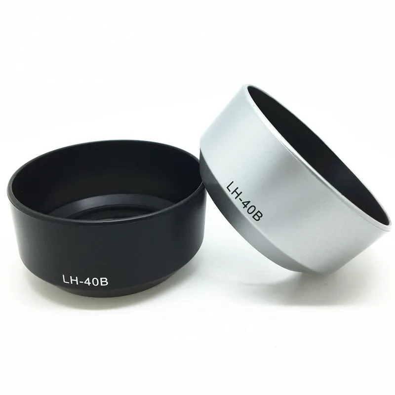 Lh-40B Paralume Paraluce Per Olympus M. Zuiko Digital 45Mm F1.8 1: Lente Argento