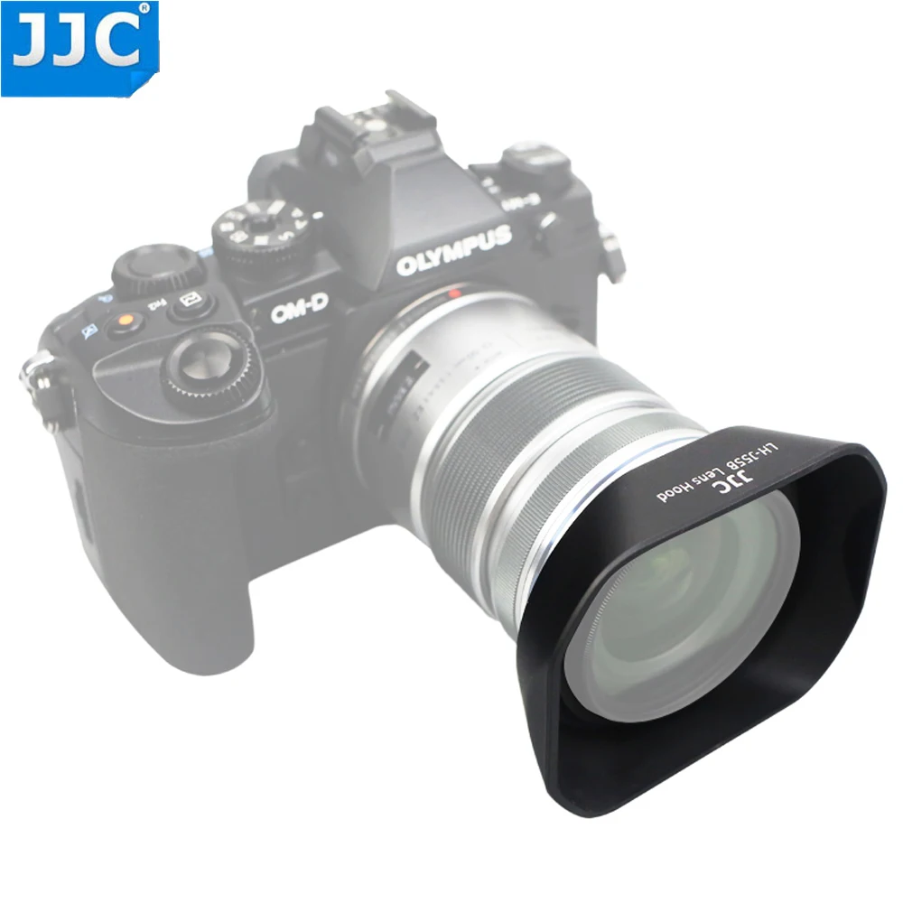 Jjc Piazza Lens Hood Ombra Per Olympus M. Zuiko Digital Ed 12-50Mm 1:3. 5-6.3 Ez Sostituire Olympus Lh-Lh-55B Nero