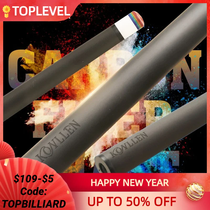 Konllen Biliardo In Fibra Di Carbonio 3 Cuscino Carom/Libre Stecca Bastone Albero Uni-Loc/Radiale 3/8*8 Pin Giunto Singolo Albero Per Peri
