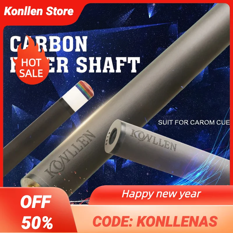 Konllen Nuovo Biliardo In Fibra Di Carbonio 3 Cuscino Carom/Libre Stecca Bastone Albero Uni-Loc/Radiale 3/8*8 Pin Giunto Singolo Albero Per Peri