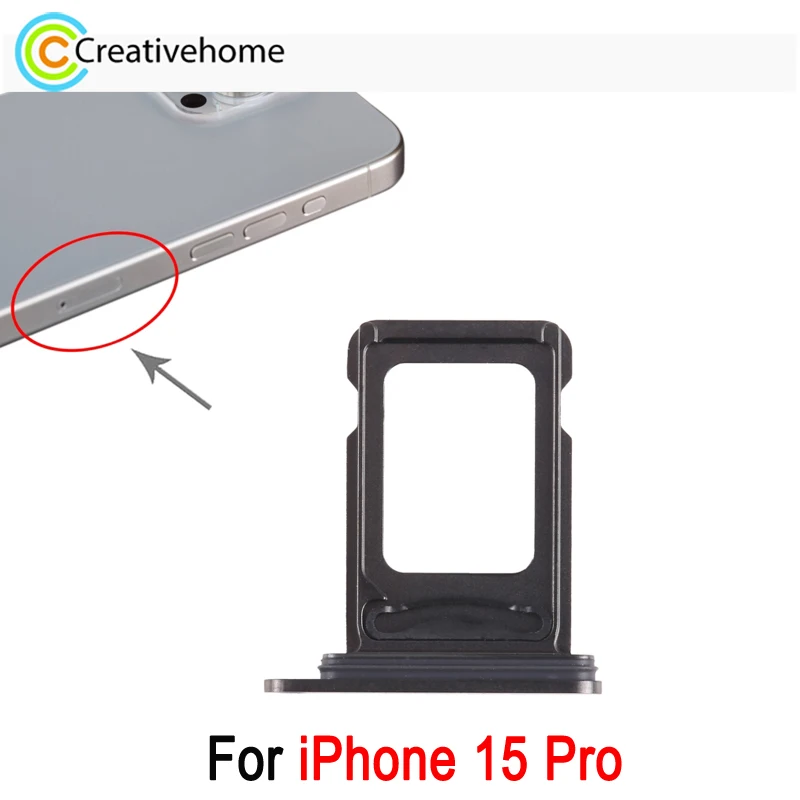 Vassoio Per Sim + Sim Card Per Iphone 15 Pro Dual Sim Card Tray Adapter Parte Di Ricambio